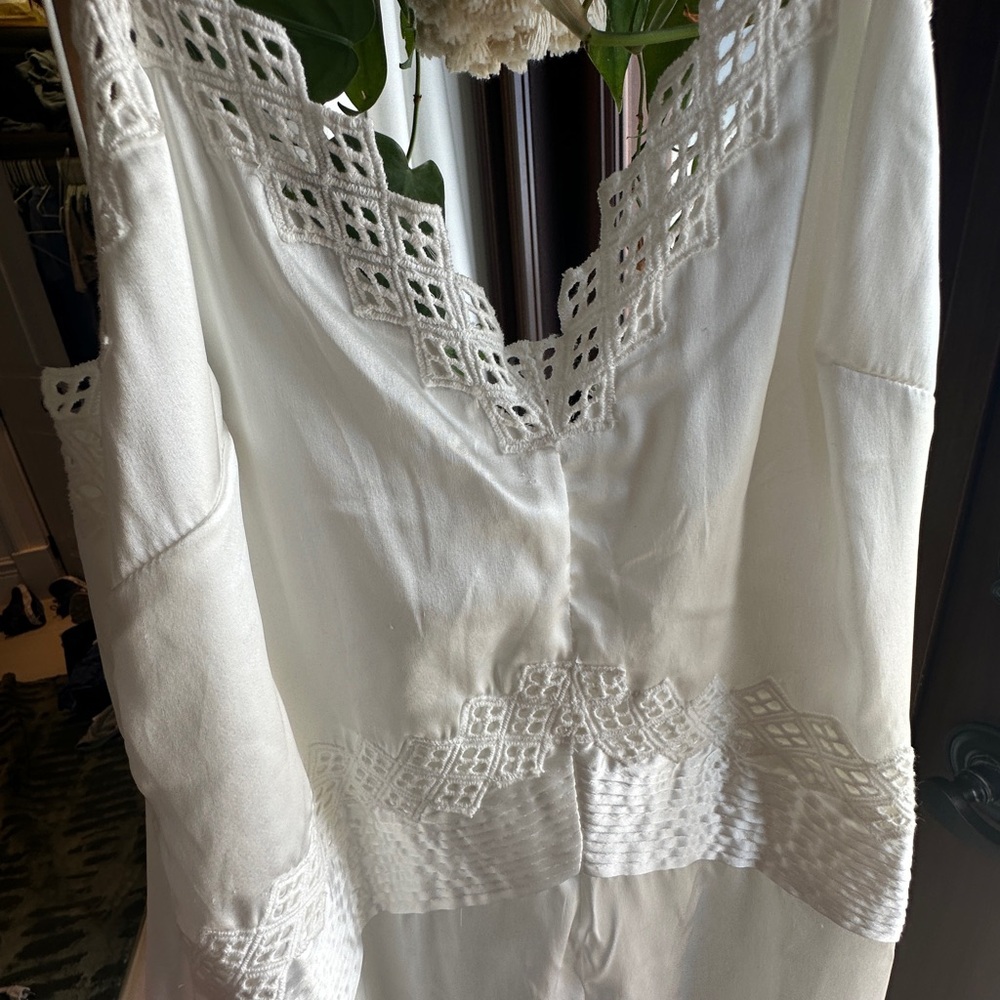 White Satin Zara dress